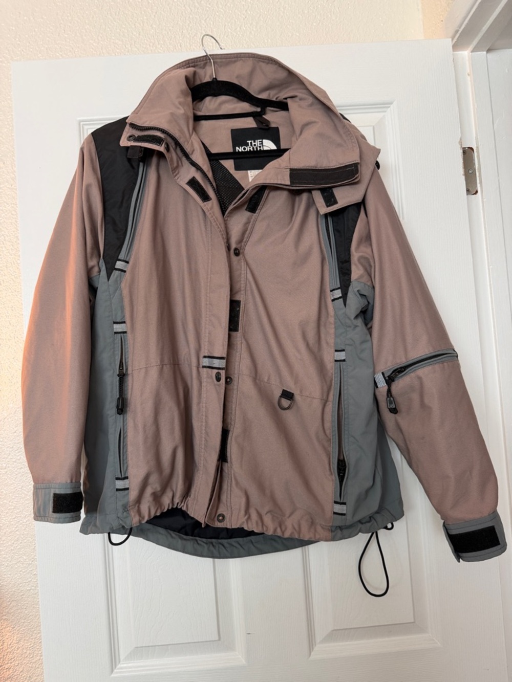 The North Face Two-Tone Shell Jacket - Mauve & Gray
